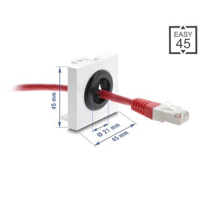 delock-easy-45-kabeldurchfuhrung-rund-o-21-mm-blanco-negro