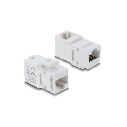delock-keystone-modulokupplung-rj45-hembra-a-hembra-cat6-blanco