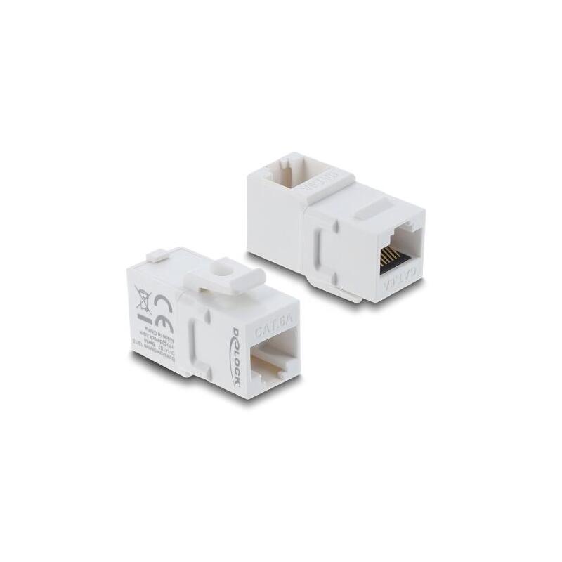 delock-keystone-modulokupplung-rj45-hembra-a-hembra-cat6-blanco