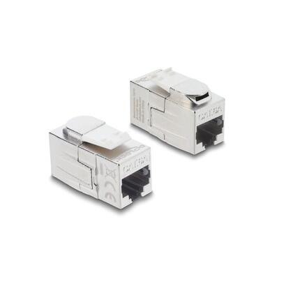 delock-keystone-modulokupplung-rj45-hembra-a-rj45-hembra-cat6a-geschirmt