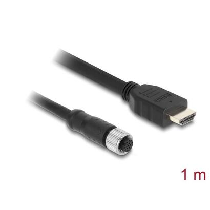 delock-m12-cable-a-kodiert-17-pin-hembra-a-hdmi-macho-1-m-negro