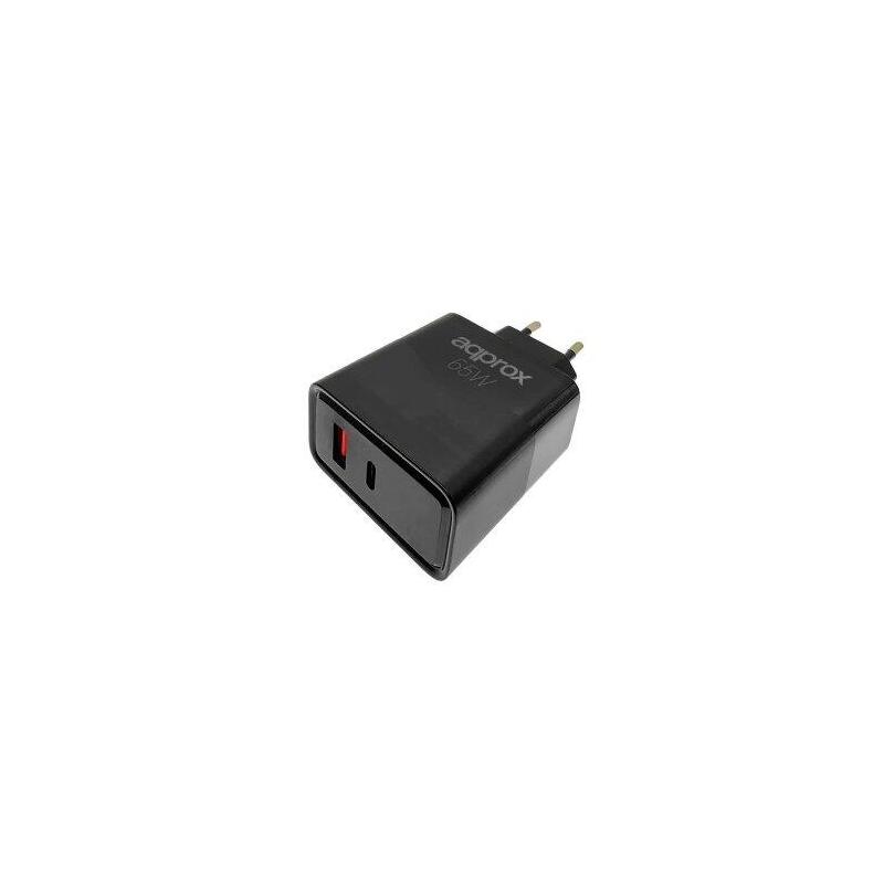 cargador-de-pared-approx-appusbwall65w-1xusb-c-pd-1xusb-a-65w-cable-usb-a-a-usb-c-incluido cargador-de-pared-approx-appusbwall65w-1xusb-c-pd-1xusb-a-65w-cable-usb-a-a-usb-c-incluido