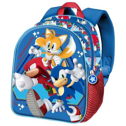 mochila-3d-heroes-sonic-the-hedgehog-30cm
