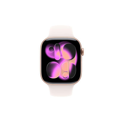 apple-watch-s11-aluminium-cellular-46mm-rosegold-sportarmband-blassrosa-s-m