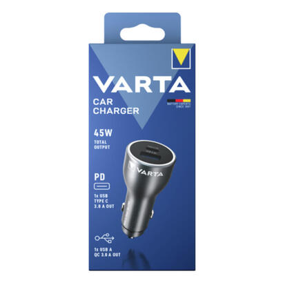varta-cargador-45w-car-charger-1x-usb-a-1x-usb-c