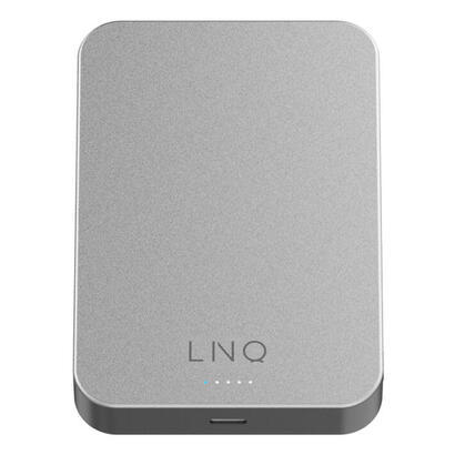 power-bank-magnetica-wireless-10000mah-plata-linq-10000mah-carga-inalambrica-y-magnetica-1xusb-c-pd-hasta-20w