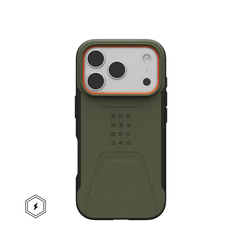 uag-funda-civilian-oliva-naranja-apple-iphone-17-pro