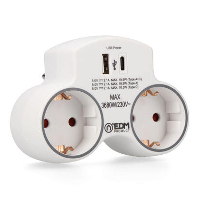 pack-de-2-unidades-adaptador-2-tomas-2pt-schuko-con-2-usb-a-c-blanco