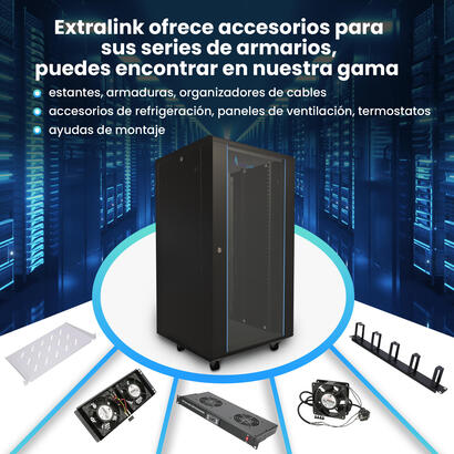extralink-22u-600x800-standing-rackmount-cabinet-black