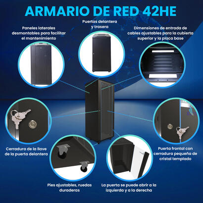 extralink-ex14442-armario-rack-42u-rack-o-bastidor-independiente-negro