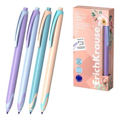 pack-de-12-unidades-erichkrause-bloom-tipflow-matic-pastel-boligrafo-retractil-punta-de-bola-05mm-trazo-de-04mm-