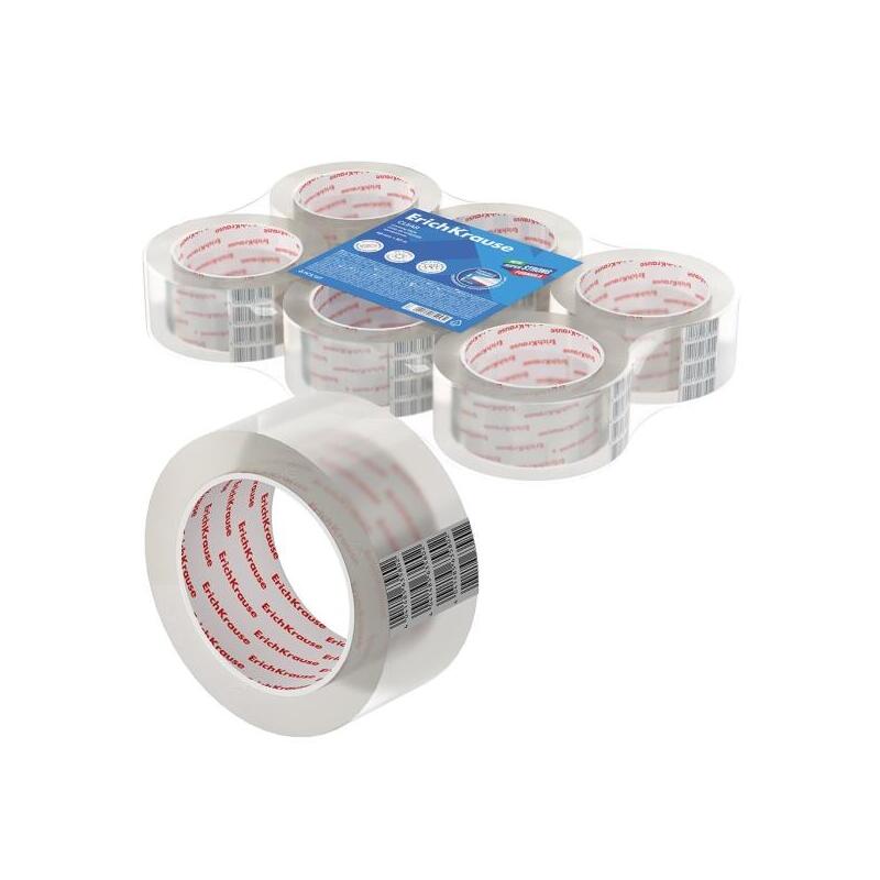 pack-de-6-unidades-erichkrause-precinto-de-embalaje-medidas-48mmx50m-adhesivo-de-gran-adherencia-facil-de-cortar