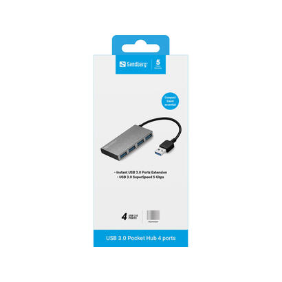 sandberg-usb-30-pocket-hub-4-puertos
