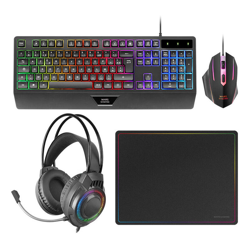 mars-gaming-mcp124pro-combo-pack-gaming-4en1-teclado-hibrido-h-mech-disposicion-francesa-azerty-fr-raton-3200dpi