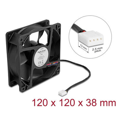 delock-axiallufter-12-v-dc-120-x-120-x-38-mm-negro