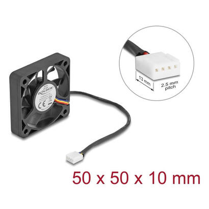 delock-axiallufter-12-v-dc-50-x-50-x-10-mm-negro