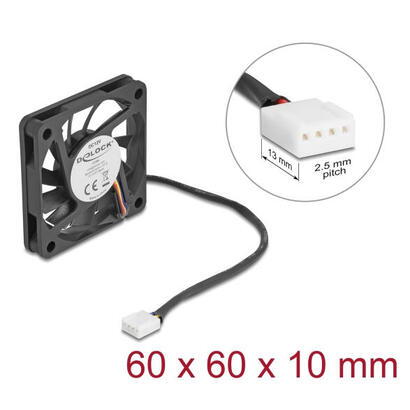 delock-axiallufter-12-v-dc-60-x-60-x-10-mm-negro