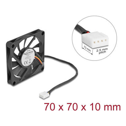 delock-axiallufter-12-v-dc-70-x-70-x-10-mm-negro
