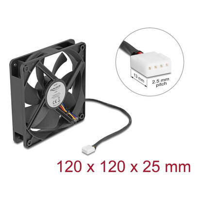 delock-axiallufter-24-v-dc-120-x-120-x-25-mm-negro