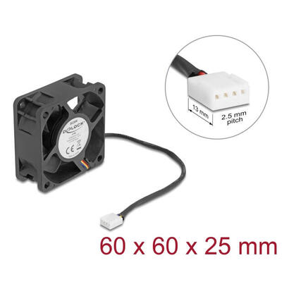 delock-axiallufter-24-v-dc-60-x-60-x-25-mm-negro