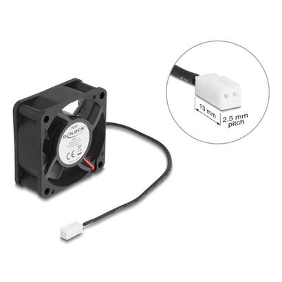 delock-axiallufter-5-v-dc-60-x-60-x-25-mm-negro