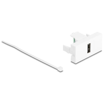 delock-easy-45-modulousb-20-typ-a-hembra-a-terminalblock-blanco