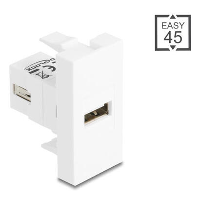 delock-easy-45-modulousb-20-typ-a-hembra-a-usb-20-typ-a-hembra-blanco