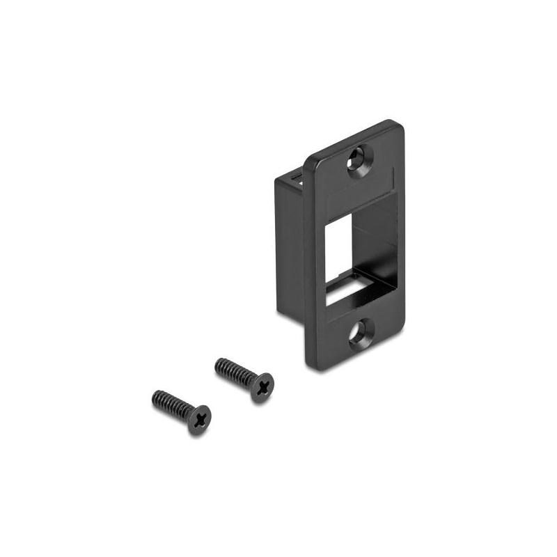 delock-keystone-halterung-para-gehause-y-panel-mount-konisch-negro delock-keystone-halterung-para-gehause-y-panel-mount-konisch-negro