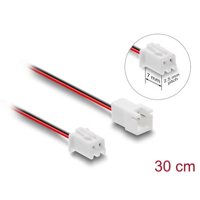 delock-lufter-cable-de-extension-jst-macho-a-hembra-2-pin-30-cm