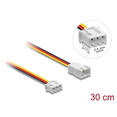 delock-lufter-cable-de-extension-jst-macho-a-hembra-3-pin-30-cm