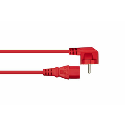 kabelmeister-sk0130-r010-cable-de-transmision-rojo-1-m-enchufe-tipo-ef-iec-c13