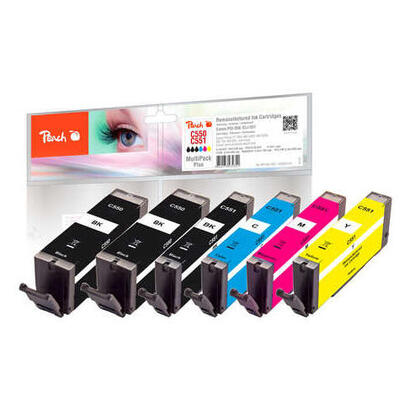 pack-de-ahorro-de-tinta-peach-plus-pi100-328-compatible-con-canon-pgi-550-cli-551-pi100-328