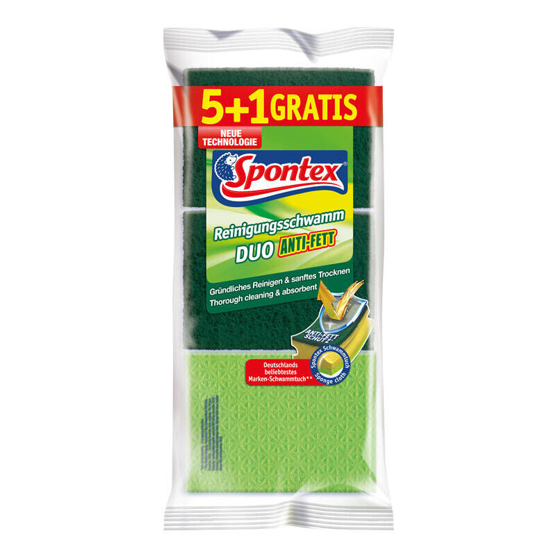 spontex-4008600191544-esponja-rectangular-vellon-esponja-verde-amarillo-6-piezas