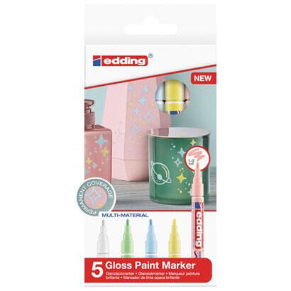 edding-751-pack-de-5-rotuladores-permanentes-punta-redonda-trazo-entre-1-y-2-mm-tinta-opaca-secado-rapido-