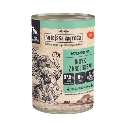 country-farm-alimento-humedo-para-pavo-y-conejo-para-perro-400g
