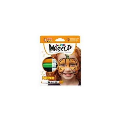 carioca-mask-up-pumpkin-pack-de-3-colores-para-la-piel-colores-brillantes-lavables-base-agua-incluye-dos