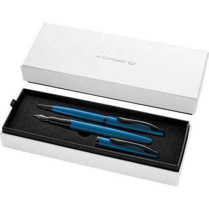 pelikan-set-boligrafo-estilografica-jazz-noble-elegance-tinta-azul-color-aguamarina-estuche-de-regalo
