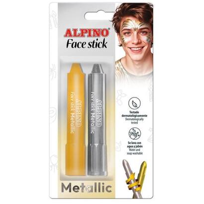 alpino-fiesta-face-stick-pack-con-2-barritas-de-pintura-facial-sistema-retractil-giratorio-se-lava-con-agua-