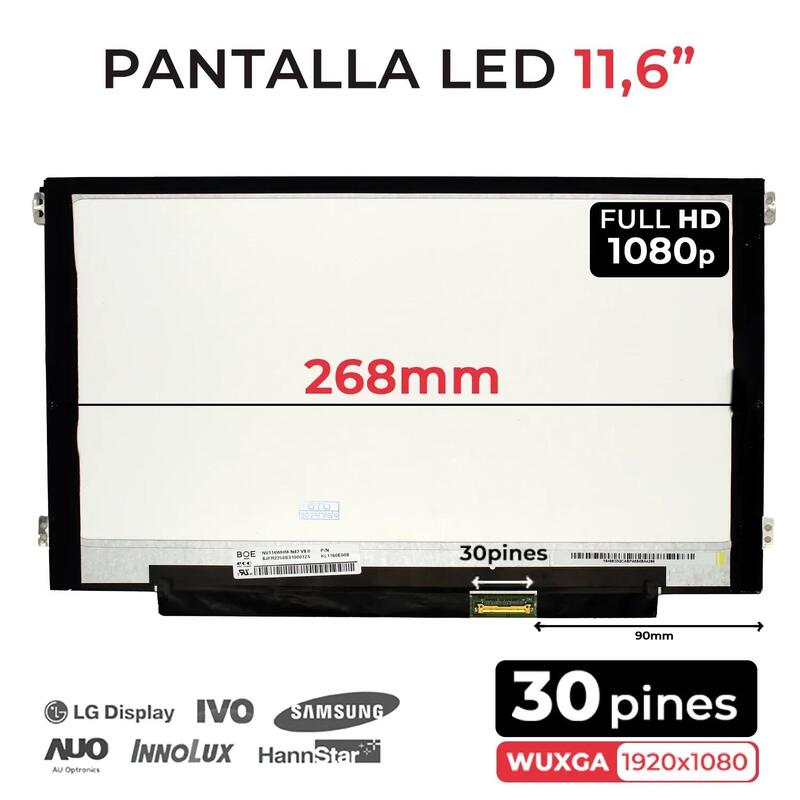 pantalla-116-para-portatil-nv116whm-n47-con-brackets