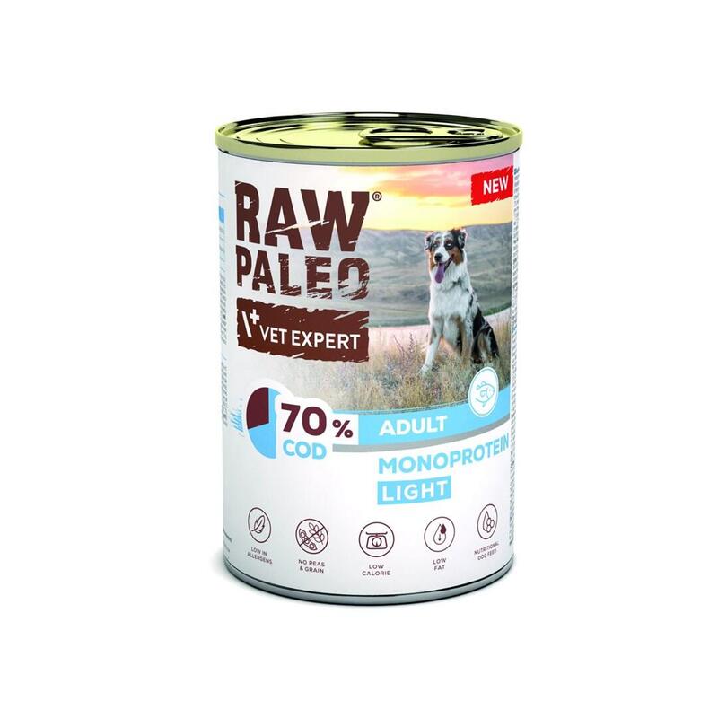 vetexpert-raw-paleo-dorszcod-light-adult-can-400g