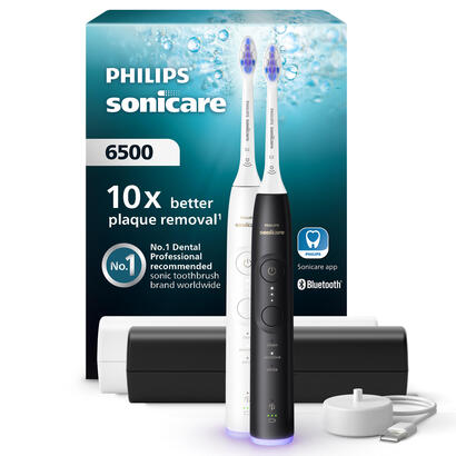 philips-cepillo-de-dientes-hx741901-sonicare-6500-mit-etui-paquete-doble-negroblanco philips-cepillo-de-dientes-hx741901-sonicare-6500-mit-etui-paquete-doble-negroblanco
