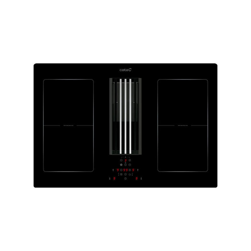 cata-ias-770-hob-with-hood-77-cm-4-cooking-zones-9-power-levelsbooster-a-max-extraction-600-m-h-black