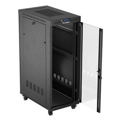 lanberg-rack-cabinet-19-free-standing-32u-600x1000-flat-pack-glass-door-lcd-black