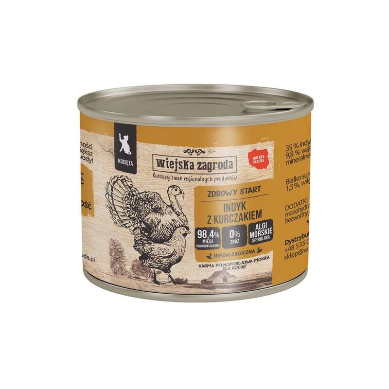 wiejska-zagroda-turkey-and-chicken-for-kittens-comida-humeda-para-gatos-200g