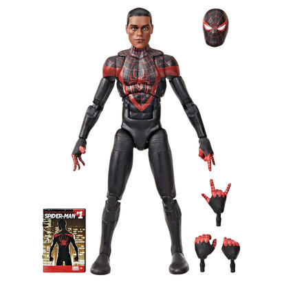 figura-hasbro-marvel-legends-miles-morales-the-ultimate-spider-man-mini-comics-ultimate-miles