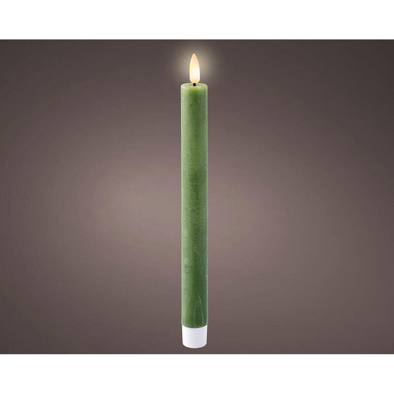 vela-de-cera-led-color-verde-acabado-rustico-o220-x-2450-cm-pack-2-uds