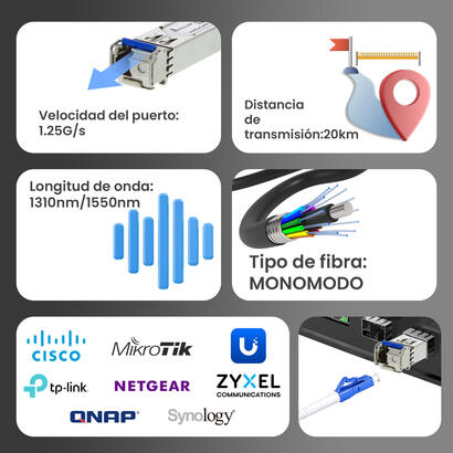 extralink-sfp-modulo-sfp-wdm-125g-13101550nm-single-mode-20km-lc-ddm-pair