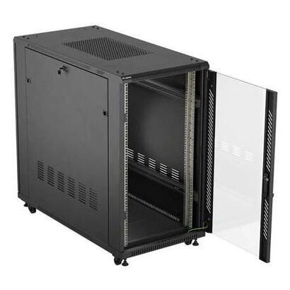 armario-lanberg-rack-19-22u-600x1200-flat-pack-puerta-cristal-negro