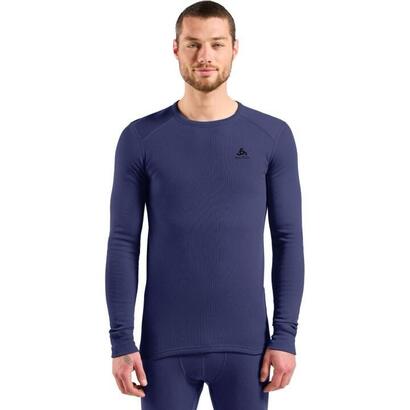bielizna-termoaktywna-z-dlugim-rekawem-odlo-bl-top-crew-neck-ls-merino-260-roz-s-niebieska