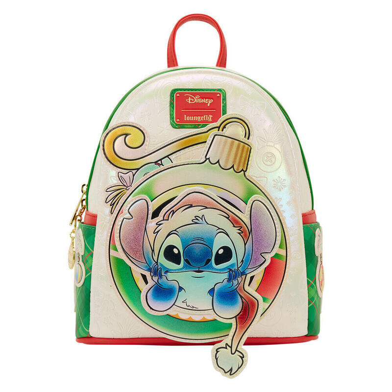 mochila-holiday-stitch-disney-loungefly-26cm mochila-holiday-stitch-disney-loungefly-26cm